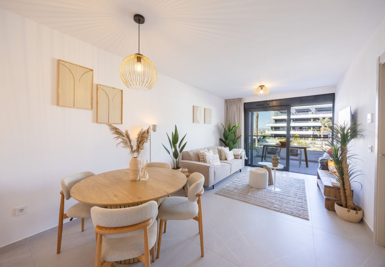 Apartment in Torrevieja - Lagoons Village – Luxury Apartment with Private Terrace, Spa & Wellness Resort